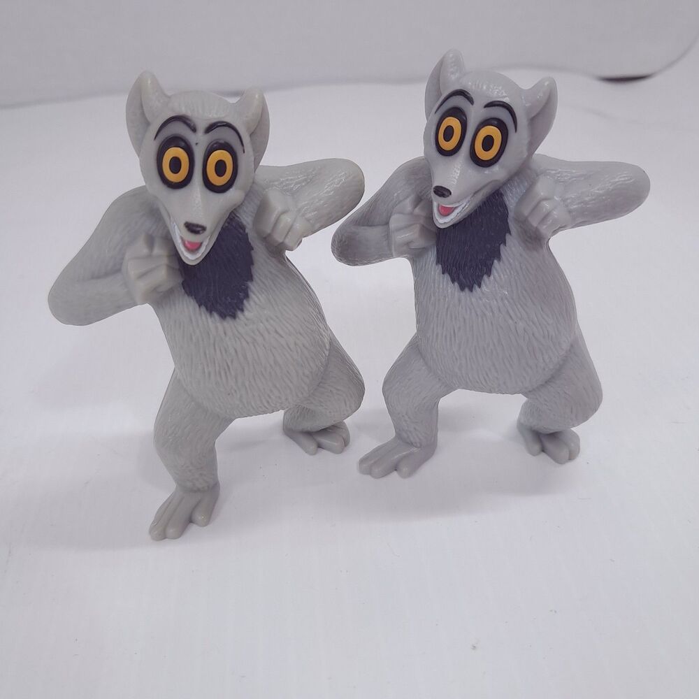 McDonald's Happy Meal Toy Madagascar Escape KING JULIAN set 2 music song READ